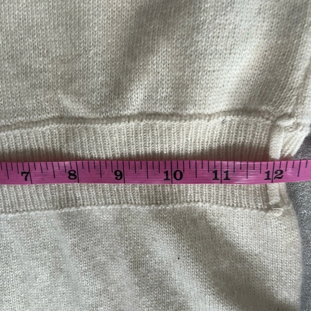 [M]ALOHAS Cream Flare Leg Wool Blend knit Jumpsuit Y2K Flared Leg - Picture 7 of 12